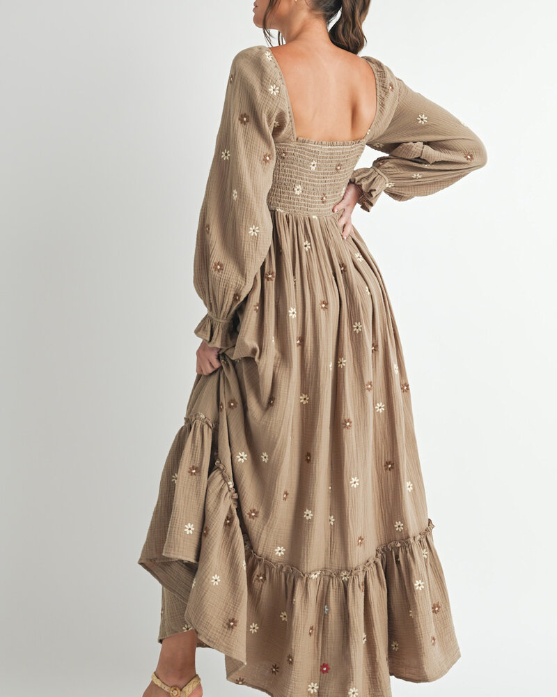 Dayna Embroidered Maxi Dress