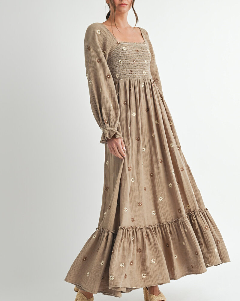 Dayna Embroidered Maxi Dress