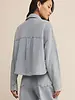 Z Supply All Day Cropped Knit Denim Jacket | Indigo