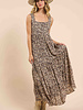 Desert Sunset Tiered Open Back Maxi Dress