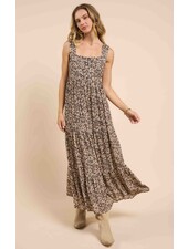 Desert Sunset Tiered Open Back Maxi Dress