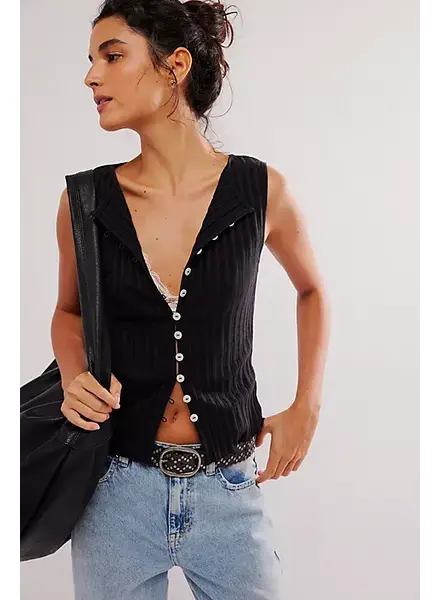 Free People Tilly Vest | Black