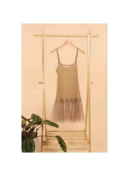 OS Sonya Slip | Taupe Black