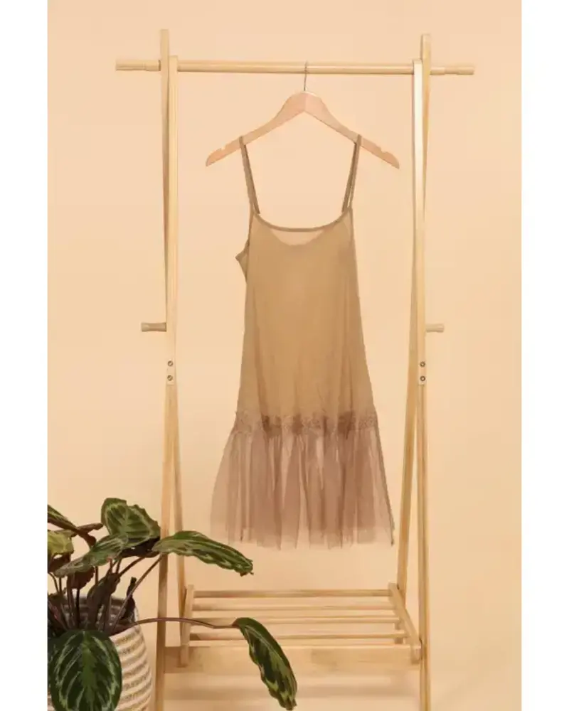 OS Sonya Slip | Taupe Black