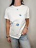 Reign Cuff Sleeve Tie Tee | Peony