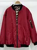 Elektra Reversible Leopard Bomber | Red