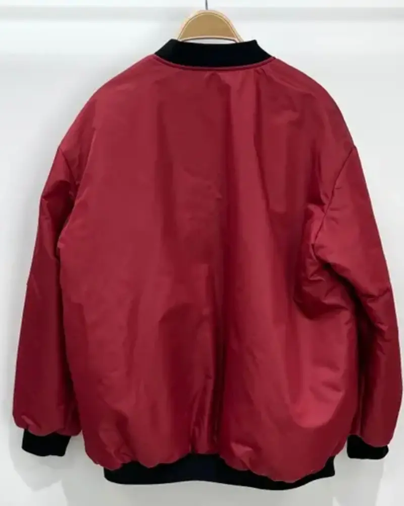 Elektra Reversible Leopard Bomber | Red