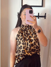 Elisabeth Leopard Top | Camel