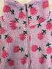 Floral Sherpa Jacket | Purple