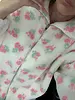 Floral Sherpa Jacket | White