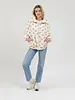 Floral Sherpa Jacket | White