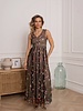 Raised Romantic Floral Tulle Dress | Nude