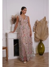 Raised Romantic Floral Tulle Dress | Pink