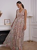 Raised Romantic Floral Tulle Dress | Pink