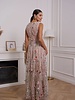 Raised Romantic Floral Tulle Dress | Pink