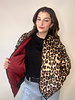 Elektra Reversible Leopard Bomber | Red