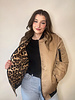 Elektra Reversible Leopard Bomber | Biege