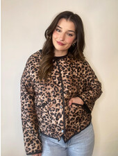 Lyria Leopard Quilted Jacket