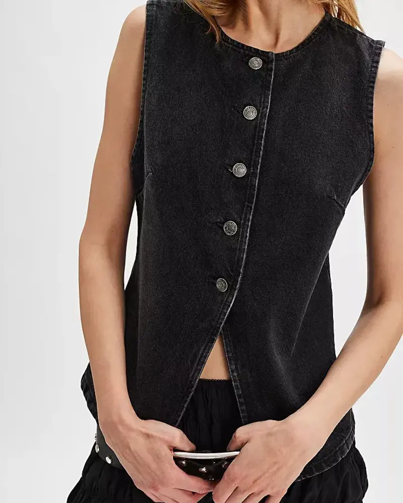 Free People Aimee Vest | Black