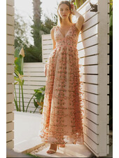 Emmie Embroidered Floral Lace Maxi Dress