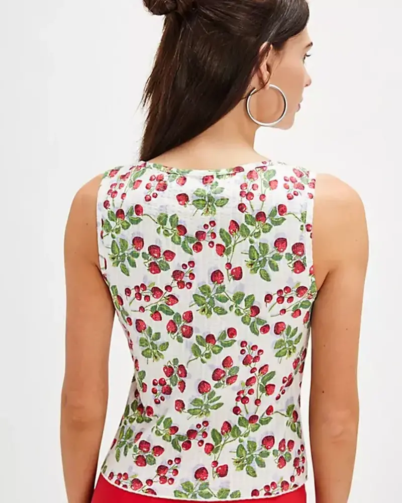 Free People Tilly Printed Vest | Ivory