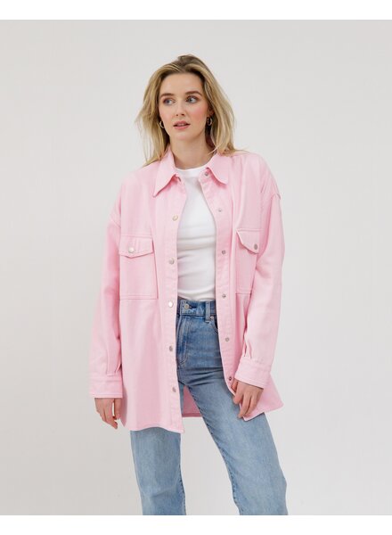 Shania Denim Jacket | Powder Pink