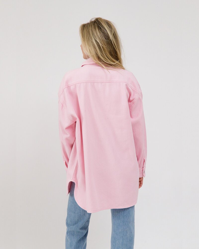 Shania Denim Jacket | Powder Pink