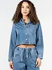 Crop Denim Shirt Jacket