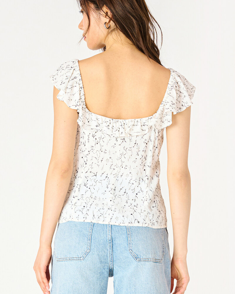 Lila Ruffle Top