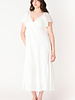 Lucia Flutter Sleeve Midi Dress