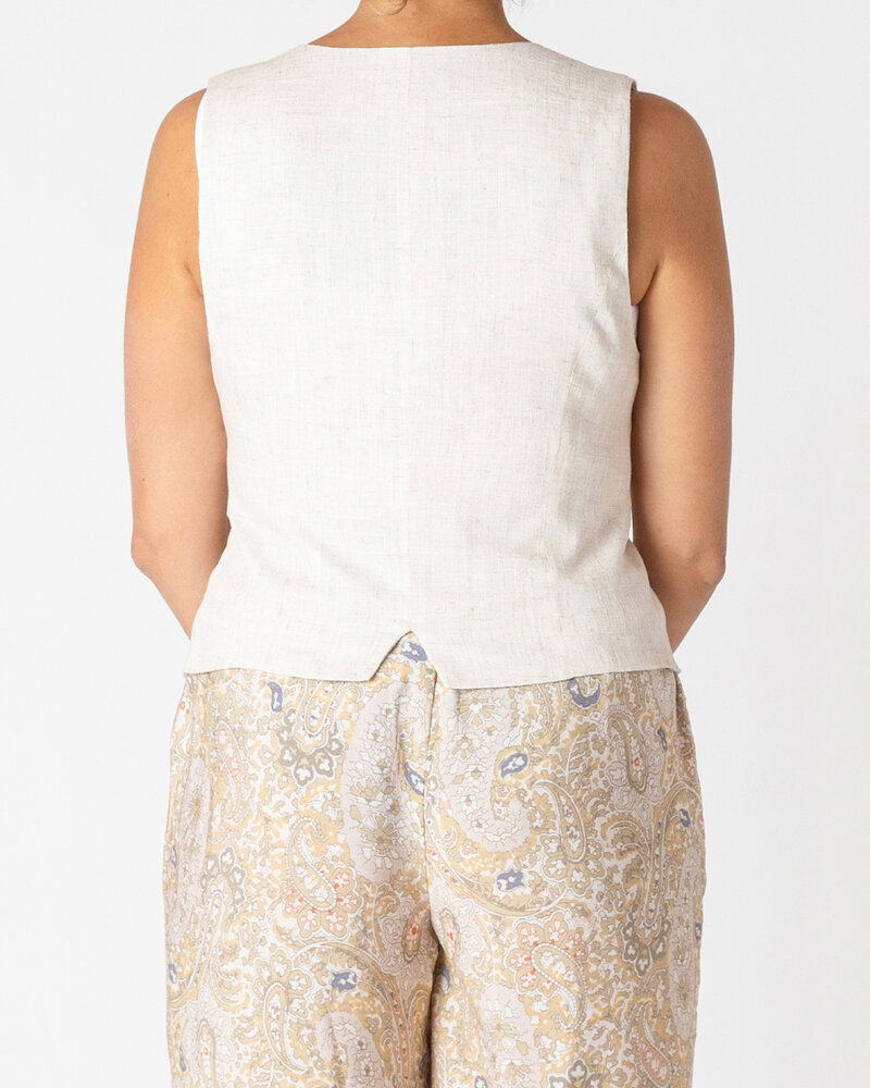 Alina Linen Vest