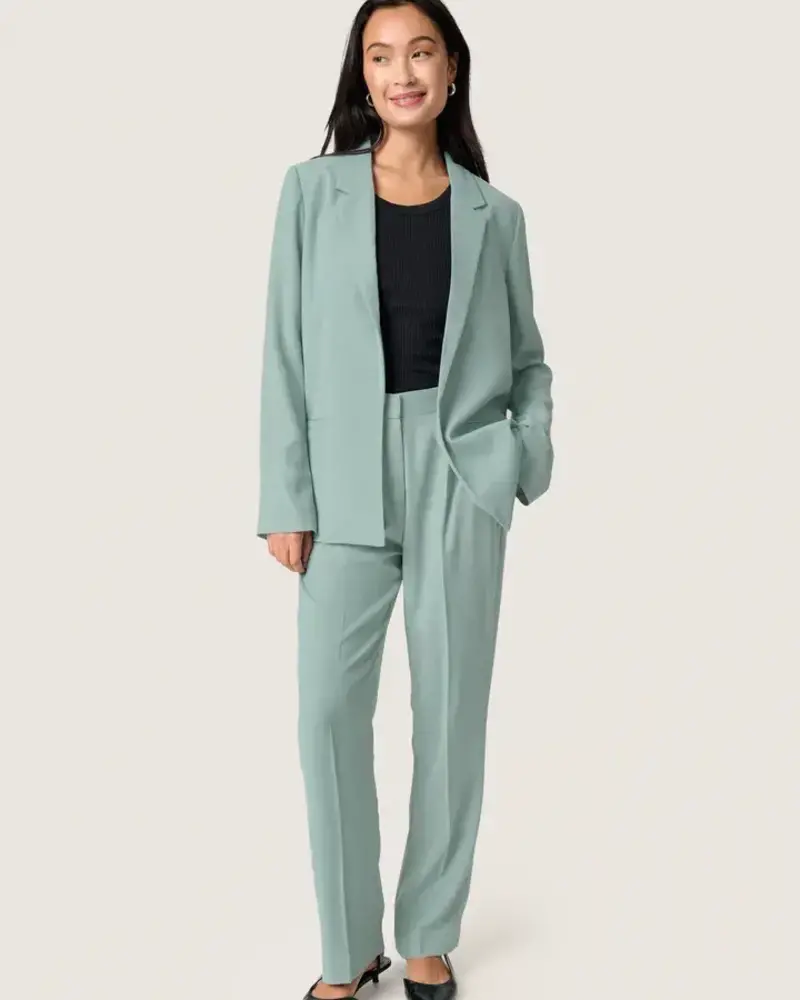 Shirley Fold-Up Blazer | Silver Blue