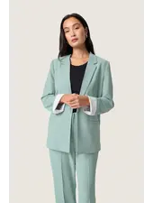 Shirley Fold-Up Blazer | Silver Blue