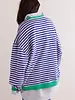 Free People Classic Striped Oversized Crewneck | Sand Dollar