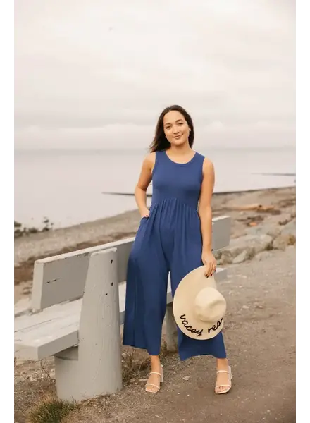 Smash + Tess Colbie Wide Leg Romper | Blue