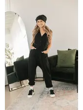 Smash + Tess Abigael Henley Romper | Black