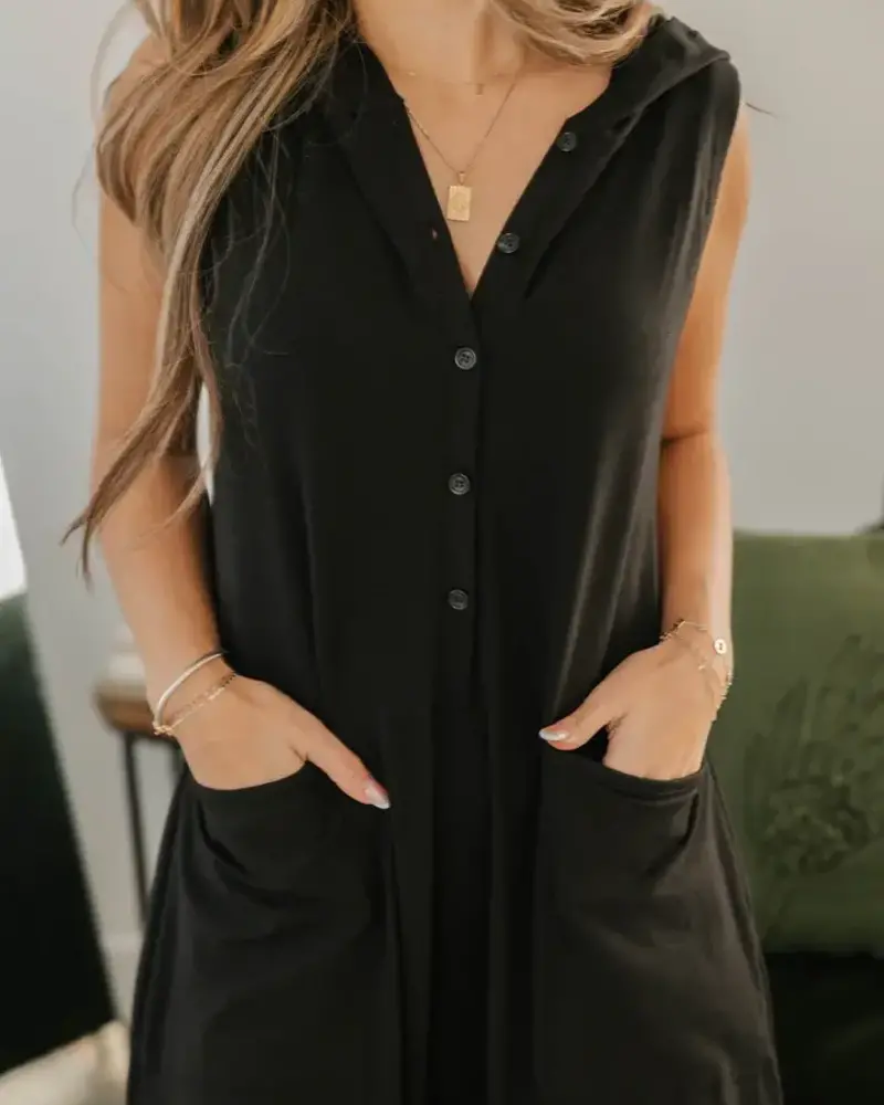 Smash + Tess Abigael Henley Romper | Black