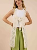 Fell For You Crochet Front Tie Cardigan