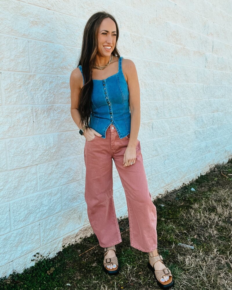 Free People Good Luck Mid-Rise Barrel Jeans | Sunsetter