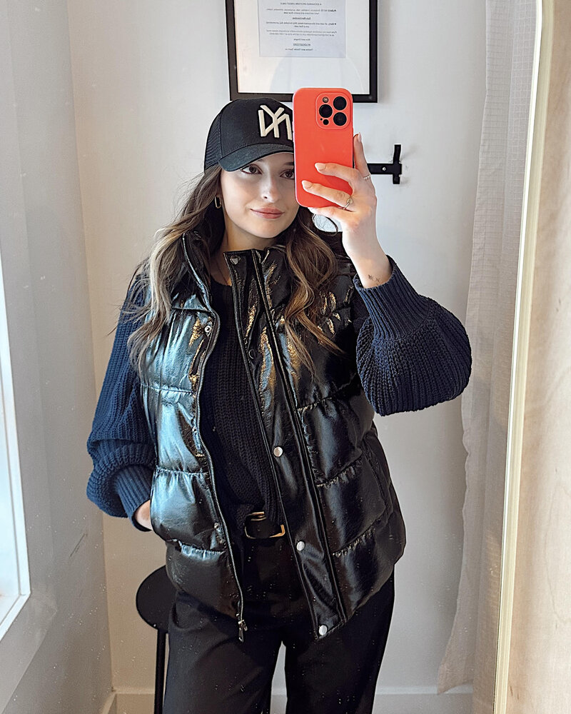 Charlotte Puffer Vest | Black