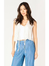 Lillian Eyelet Top | White
