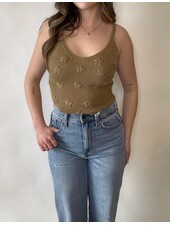 Dixie Flower Knit Tank