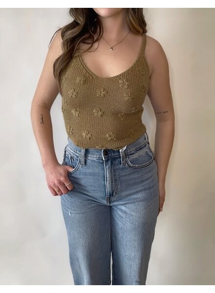 Dixie Flower Knit Tank