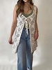Fell For You Crochet Front Tie Cardigan
