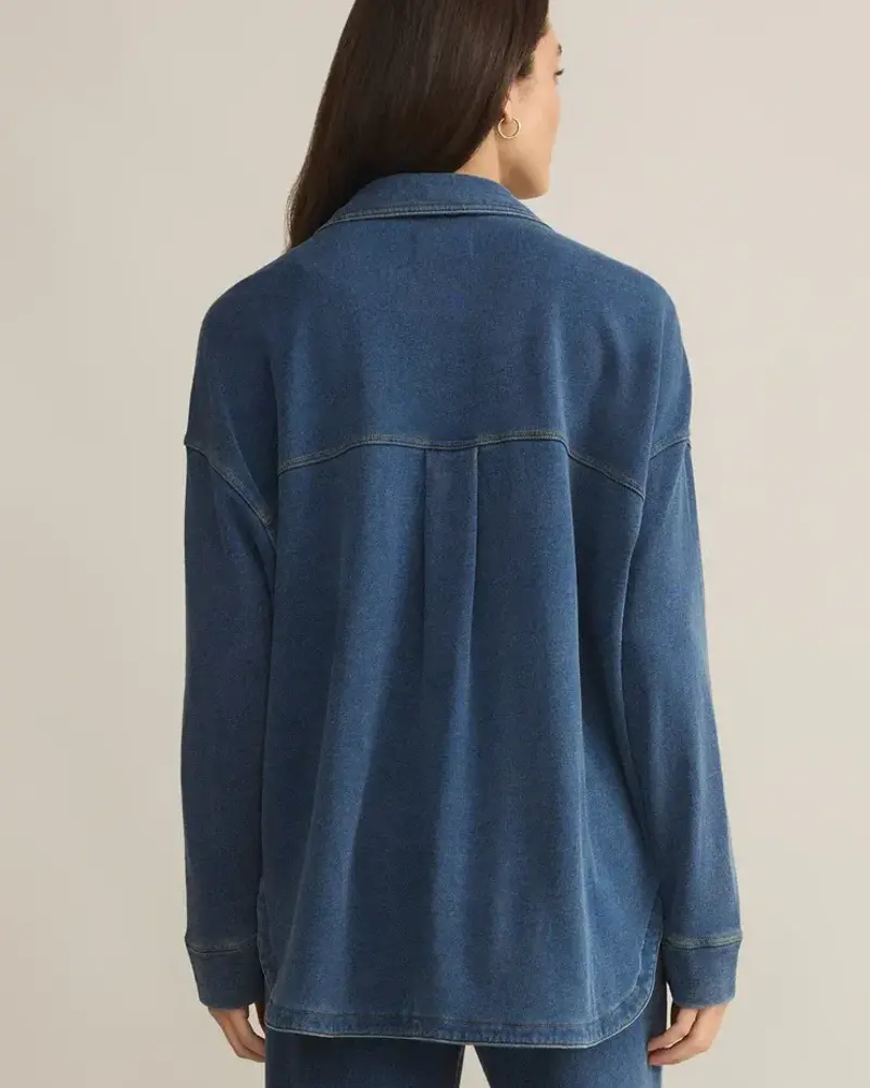 Z Supply All Day Knit Denim Jacket | Vintage