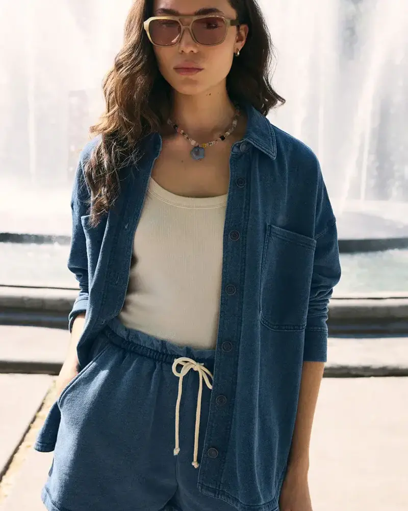 Z Supply All Day Knit Denim Jacket | Vintage