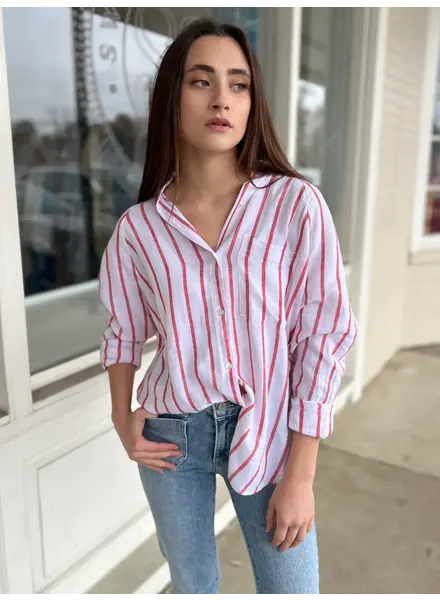 Z Supply Perfect Linen Top | Red