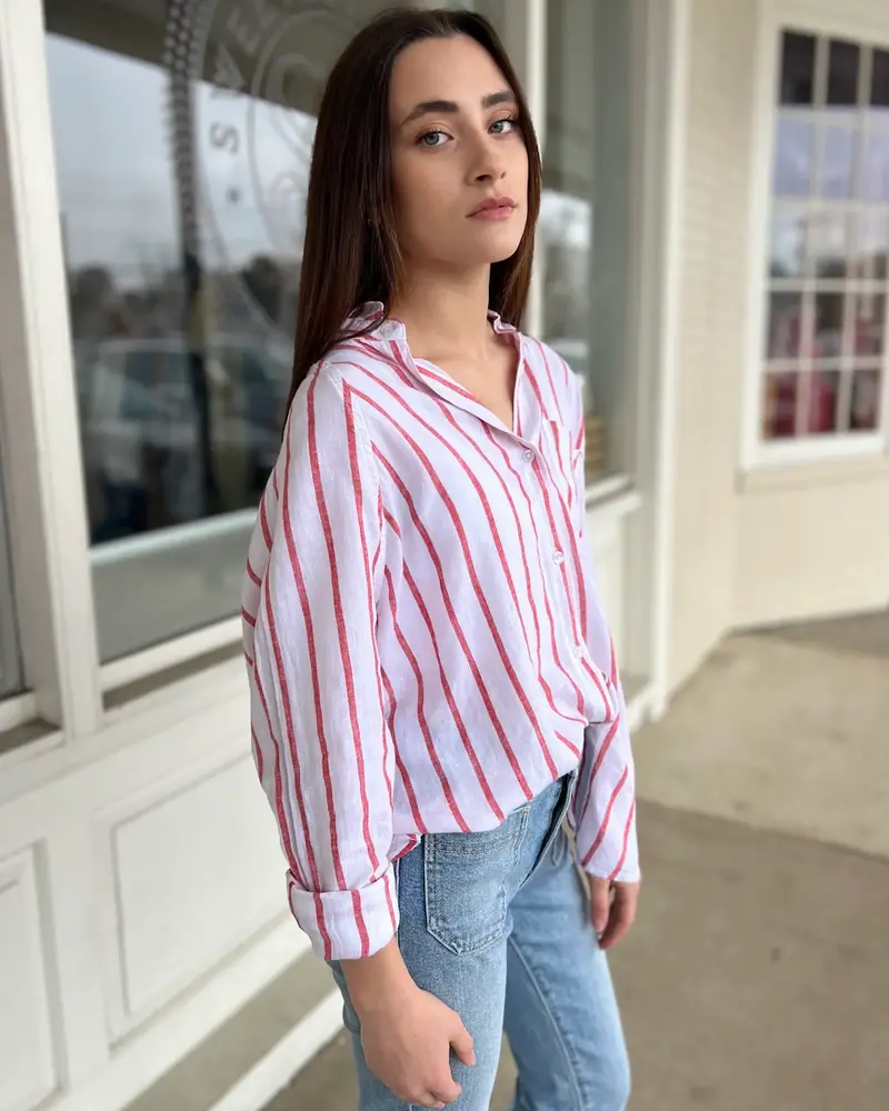 Z Supply Perfect Linen Top | Red