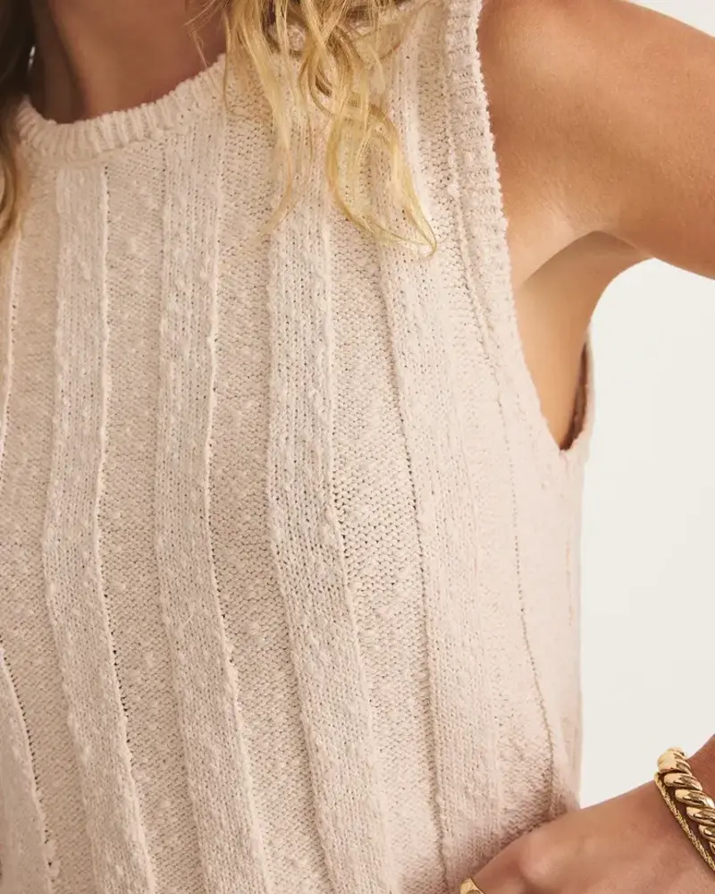 Z Supply Calan Rib Sweater Cropped Tank