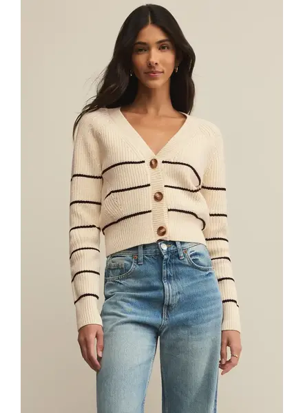 Z Supply Stefi Cropped Stripe Cardigan